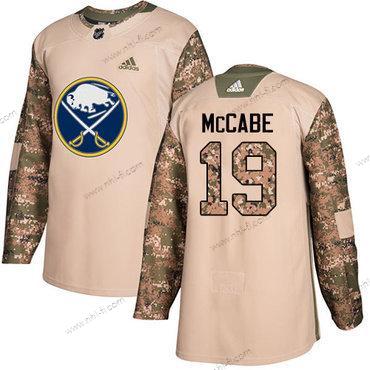 Adidas Buffalo Sabres #19 Jake Mccabe Maastokuvio Aito 2017 Veterans Day Ommeltu NHL Paita – Miesten