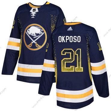 Adidas Buffalo Sabres #21 Kyle Okposo Laivastonsininen Paita – Miesten