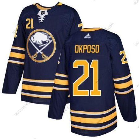 Adidas Buffalo Sabres #21 Kyle Okposo Laivastonsininen Sininen Kotiottelu Aito Ommeltu NHL Paita – Miesten