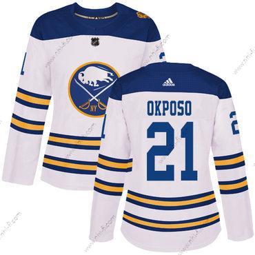 Adidas Buffalo Sabres #21 Kyle Okposo Valkoinen Aito 2018 Talvi Klassinen Ommeltu NHL Paita – Naisten