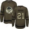 Adidas Buffalo Sabres #21 Kyle Okposo Vihreä Salute to Service Ommeltu NHL Paita – Nuoret