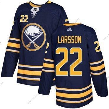 Adidas Buffalo Sabres #22 Johan Larsson Laivastonsininen Sininen Kotiottelu Aito Ommeltu NHL Paita – Miesten