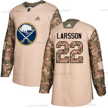 Adidas Buffalo Sabres #22 Johan Larsson Maastokuvio Aito 2017 Veterans Day Ommeltu NHL Paita – Miesten