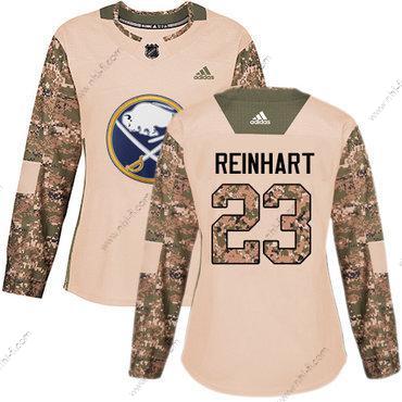 Adidas Buffalo Sabres #23 Sam Reinhart Maastokuvio Aito 2017 Veterans Day Ommeltu NHL Paita – Naisten