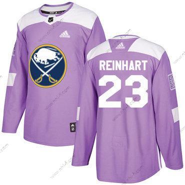 Adidas Buffalo Sabres #23 Sam Reinhart Violetti Aito Taistelee syöpää vastaan Ommeltu NHL Paita – Miesten