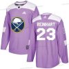 Adidas Buffalo Sabres #23 Sam Reinhart Violetti Aito Taistelee syöpää vastaan Ommeltu NHL Paita – Nuoret