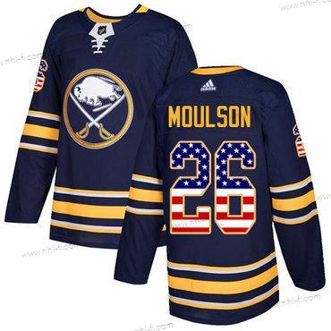 Adidas Buffalo Sabres #26 Matt Moulson Laivastonsininen Sininen Kotiottelu Aito USA Flag Ommeltu NHL Paita – Nuoret