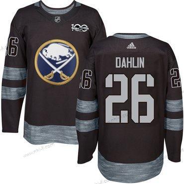 Adidas Buffalo Sabres #26 Rasmus Dahlin Musta 1917-2017 100th Vuosipäivä Ommeltu NHL Paita – Miesten