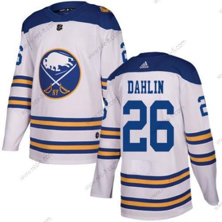 Adidas Buffalo Sabres #26 Rasmus Dahlin Valkoinen Aito 2018 Talvi Klassinen Ommeltu NHL Paita – Miesten