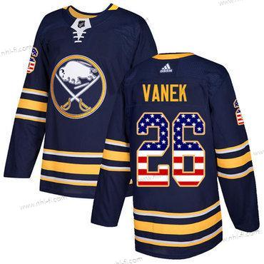 Adidas Buffalo Sabres #26 Thomas Vanek Laivastonsininen Sininen Kotiottelu Aito USA Flag Ommeltu NHL Paita – Miesten