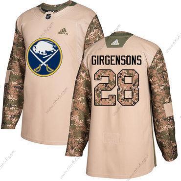 Adidas Buffalo Sabres #28 Zemgus Girgensons Maastokuvio Aito 2017 Veterans Day Ommeltu NHL Paita – Miesten