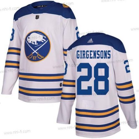 Adidas Buffalo Sabres #28 Zemgus Girgensons Valkoinen Aito 2018 Talvi Klassinen Ommeltu NHL Paita – Miesten