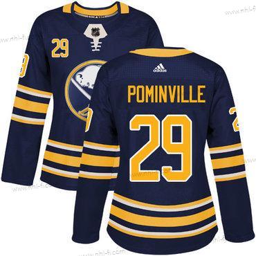 Adidas Buffalo Sabres #29 Jason Pominville Laivastonsininen Sininen Kotiottelu Aito Ommeltu NHL Paita – Naisten