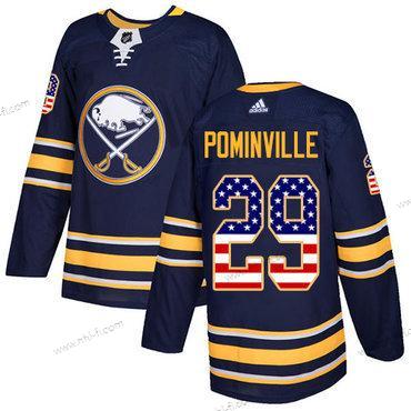 Adidas Buffalo Sabres #29 Jason Pominville Laivastonsininen Sininen Kotiottelu Aito USA Flag Ommeltu NHL Paita – Miesten