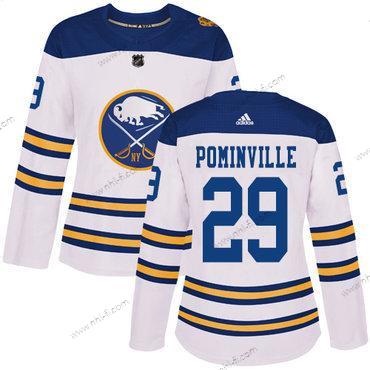 Adidas Buffalo Sabres #29 Jason Pominville Valkoinen Aito 2018 Talvi Klassinen Ommeltu NHL Paita – Naisten