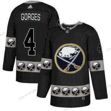 Adidas Buffalo Sabres #4 Josh Gorges Musta Maajoukkue Logos Paita – Miesten