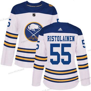 Adidas Buffalo Sabres #55 Rasmus Ristolainen Valkoinen Aito 2018 Talvi Klassinen Ommeltu NHL Paita – Naisten