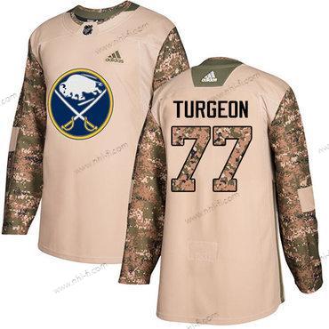 Adidas Buffalo Sabres #77 Pierre Turgeon Maastokuvio Aito 2017 Veterans Day Ommeltu NHL Paita – Miesten