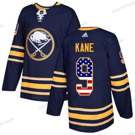 Adidas Buffalo Sabres #9 Evander Kane Laivastonsininen Sininen Kotiottelu Aito USA Flag Ommeltu NHL Paita – Miesten