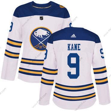 Adidas Buffalo Sabres #9 Evander Kane Valkoinen Aito 2018 Talvi Klassinen Ommeltu NHL Paita – Naisten