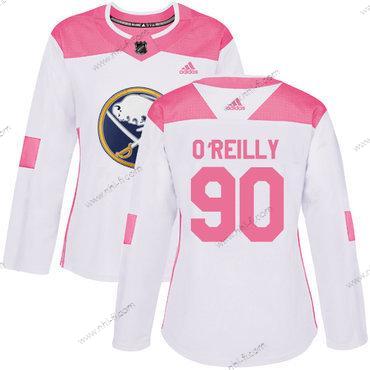 Adidas Buffalo Sabres #90 Ryan O’Reilly Valkoinen Pinkki Aito Ommeltu NHL Paita – Naisten