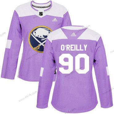 Adidas Buffalo Sabres #90 Ryan O’Reilly Violetti Aito Taistelee syöpää vastaan Ommeltu NHL Paita – Naisten