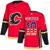 Adidas Calgary Flames #10 Kris Versteeg Punainen Kotiottelu Aito USA Flag Ommeltu NHL Paita – Miesten