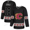 Adidas Calgary Flames #12 Jarome Iginla Musta Maajoukkue Logos Paita – Miesten