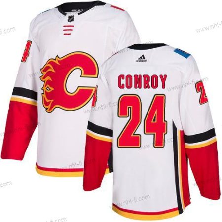 Adidas Calgary Flames #24 Craig Conroy Valkoinen Kolmas Aito NHL Paita – Miesten