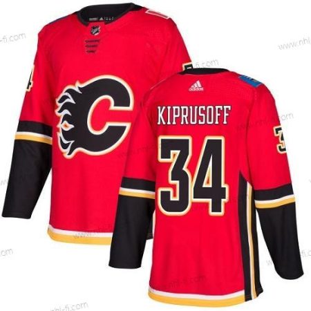 Adidas Calgary Flames #34 Miikka Kiprusoff Punainen Kotiottelu Aito Ommeltu NHL Paita – Miesten