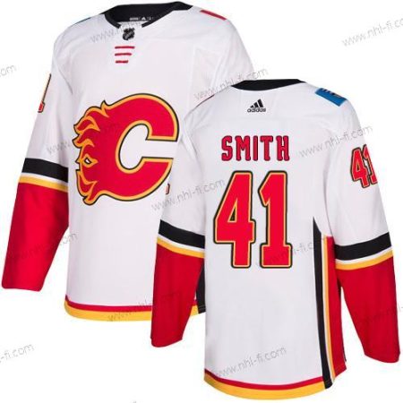 Adidas Calgary Flames #41 Mike Smith Valkoinen Kolmas Aito NHL Paita – Miesten