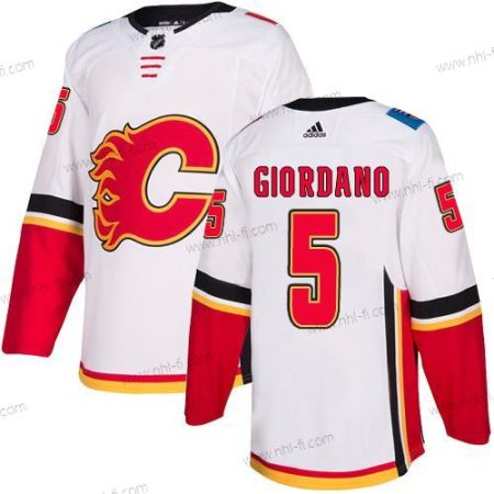 Adidas Calgary Flames #5 Mark Giordano Valkoinen Kolmas Aito NHL Paita – Miesten