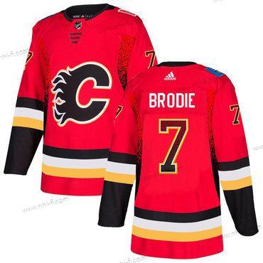 Adidas Calgary Flames #7 T.J. Brodie Punainen Paita – Miesten