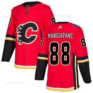 Adidas Calgary Flames #88 Andrew Mangiapane Aito Kotiottelu Punainen Paita – Miesten