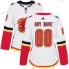 Adidas Calgary Flames Räätälöidyt Valkoinen Kolmas Aito NHL Paita – Naisten