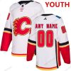 Adidas Calgary Flames Räätälöidyt Valkoinen Kolmas Aito NHL Paita – Nuoret