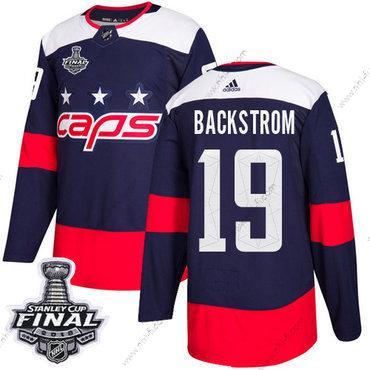 Adidas Capitals #19 Nicklas Backstrom Laivastonsininen Aito 2018 Stadium Series Stanley Cup Final Ommeltu NHL Paita – Miesten