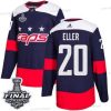 Adidas Capitals #20 Lars Eller Laivastonsininen Aito 2018 Stadium Series Stanley Cup Final Ommeltu NHL Paita – Miesten