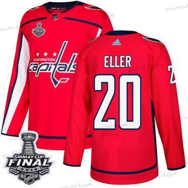 Adidas Capitals #20 Lars Eller Punainen Kotiottelu Aito 2018 Stanley Cup Final Ommeltu NHL Paita – Miesten