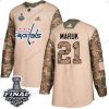 Adidas Capitals #21 Dennis Maruk Maastokuvio Aito 2017 Veterans Day 2018 Stanley Cup Final Ommeltu NHL Paita – Miesten