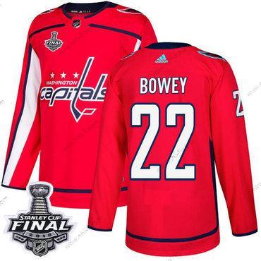 Adidas Capitals #22 Madison Bowey Punainen Kotiottelu Aito 2018 Stanley Cup Final Ommeltu NHL Paita – Miesten