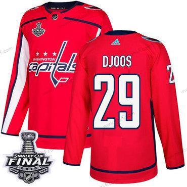 Adidas Capitals #29 Christian Djoos Punainen Kotiottelu Aito 2018 Stanley Cup Final Ommeltu NHL Paita – Miesten