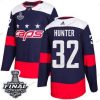 Adidas Capitals #32 Dale Hunter Laivastonsininen Aito 2018 Stadium Series Stanley Cup Final Ommeltu NHL Paita – Miesten