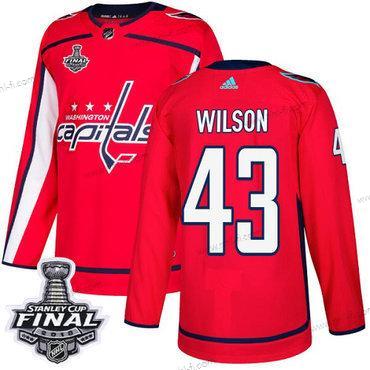 Adidas Capitals #43 Tom Wilson Punainen Kotiottelu Aito 2018 Stanley Cup Final Ommeltu NHL Paita – Miesten