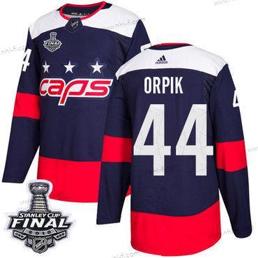 Adidas Capitals #44 Brooks Orpik Laivastonsininen Aito 2018 Stadium Series Stanley Cup Final Ommeltu NHL Paita – Miesten