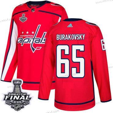 Adidas Capitals #65 Andre Burakovsky Punainen Kotiottelu Aito 2018 Stanley Cup Final Ommeltu NHL Paita – Miesten