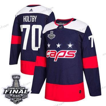 Adidas Capitals #70 Braden Holtby Laivastonsininen Aito 2018 Stadium Series Stanley Cup Final Ommeltu NHL Paita – Miesten