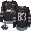 Adidas Capitals #83 Jay Beagle Musta 1917-2017 100th Vuosipäivä 2018 Stanley Cup Final Ommeltu NHL Paita – Miesten