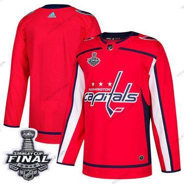 Adidas Capitals Tyhjä Punainen Kotiottelu Aito 2018 Stanley Cup Final Ommeltu NHL Paita – Miesten