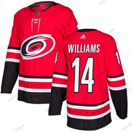 Adidas Carolina Hurricanes #14 Justin Williams Punainen Kotiottelu Aito Ommeltu NHL Paita – Miesten